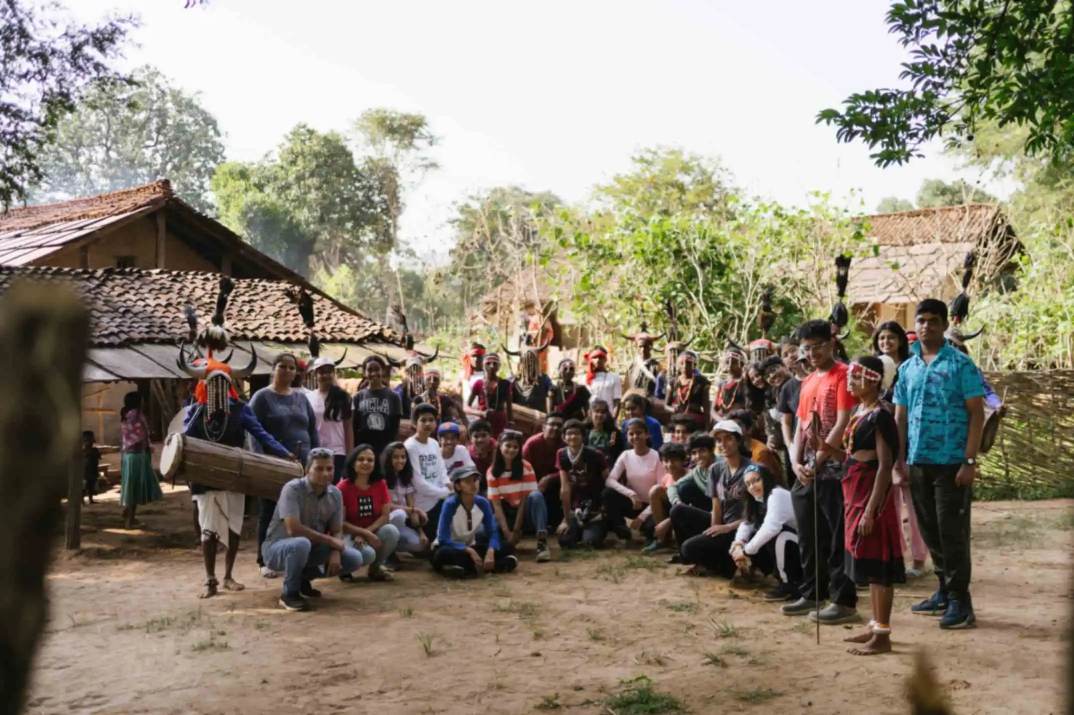 group photo with local communities